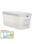CAIXA HERMETICA DENOX 12450 GASTRONORM 1/3 X150MM TRANSP