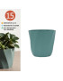VASO CD 3674 LOTUS VERDE 15CM PLST