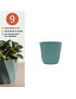 VASO CD 3675 LOTUS VERDE 9CM PLST