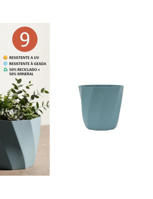 VASO CD 3675 LOTUS AZUL 9CM...
