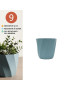 VASO CD 3675 LOTUS AZUL 9CM PLST