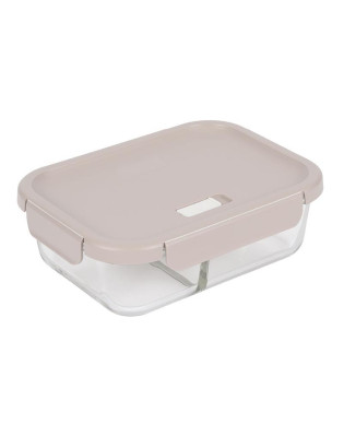CAIXA HERMETICA CD 3560 BECLAS. GLASS RET 1,48L 2 DIV. VIDRO