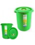 BALDE LIXO PL 45L VERDE C/TAMPA ECOPONTO