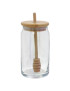FRASCO MEL 40953 AIKO C/TAMPA + COLHER BAMBU Ø7,5X16,8CM