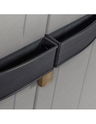 ARMARIO 301 BIOS MIDI PRETO/TORTORA 65X37X165CM PLST