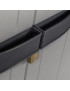 ARMARIO 301 BIOS MIDI PRETO/TORTORA 65X37X165CM PLST