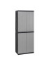 ARMARIO 301 BIOS MIDI PRETO/TORTORA 65X37X165CM PLST