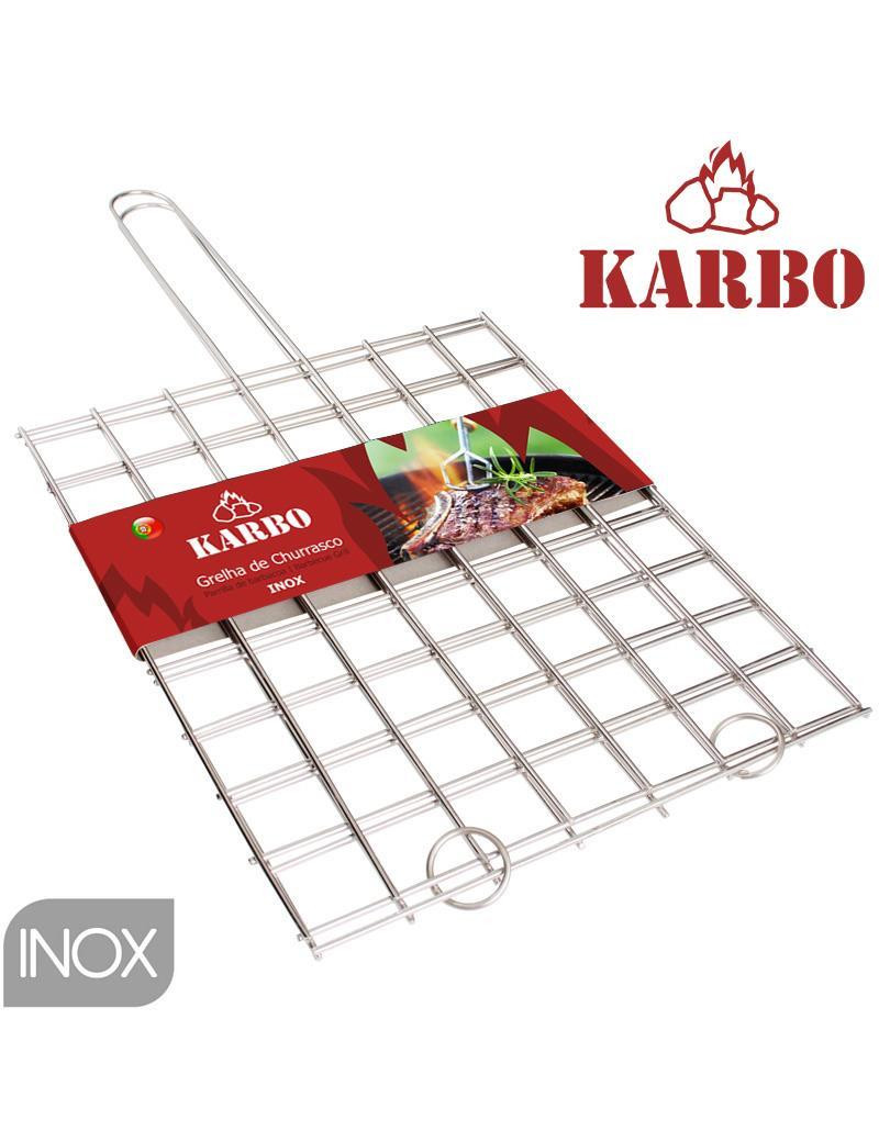 GRELHA QUADRICULADA Nº5  30X40CM INOX GRILL LINE