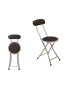 CADEIRA 135485 ALMOFADADA DOBRAVEL PRETA