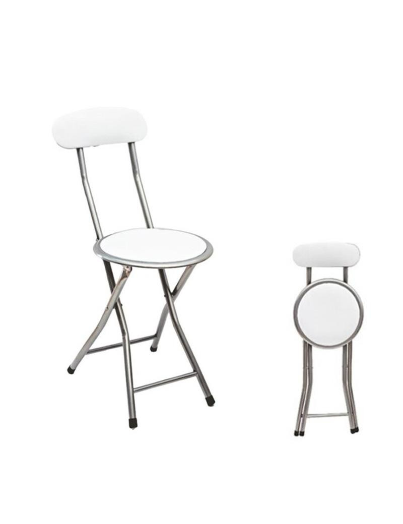 CADEIRA 20825 ALMOFADADA DOBRAVEL BRANCA