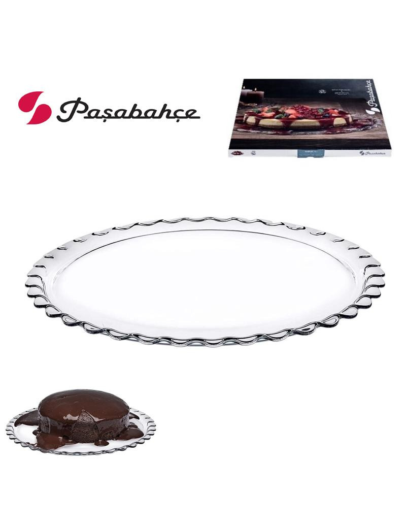 PRATO BOLO PASABAHCE 10539 MAXI PATISSERIE Ø37CM VIDRO
