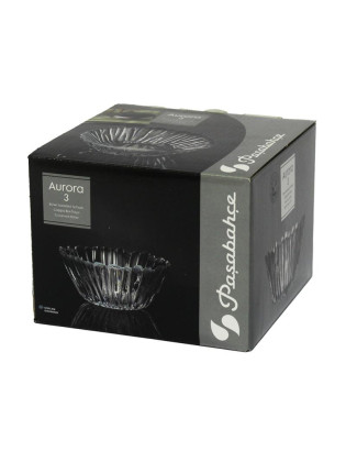 TAÇA PASABAHCE 10601 AURORA CONJ.3 14CM VIDRO