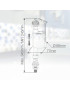 TORNEIRA BOIA INFERIOR GSC 404010006 COMPACTO UNIVER. 3/8