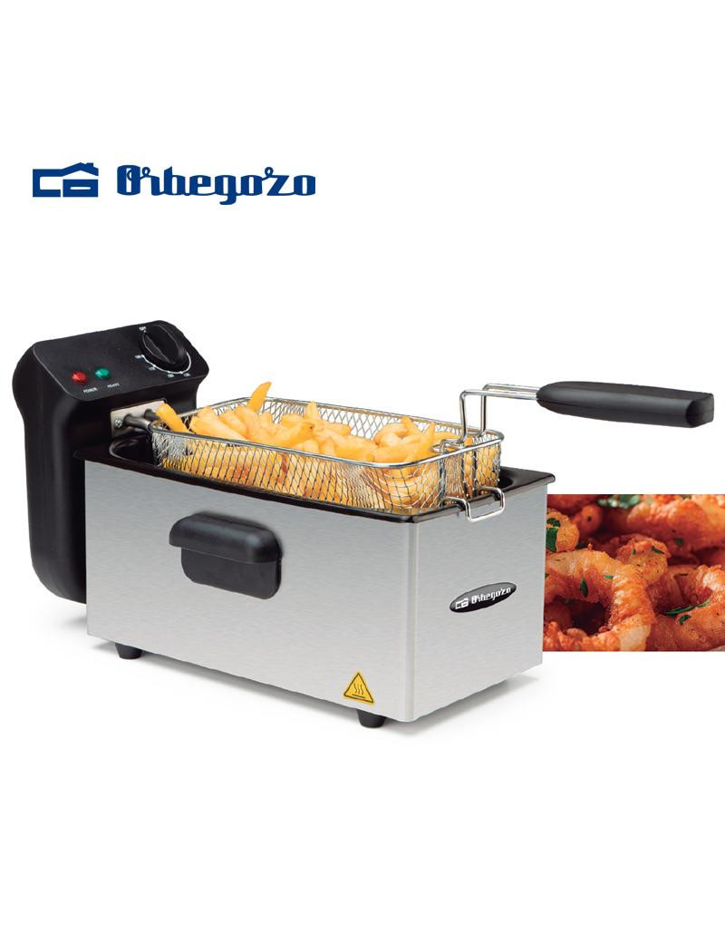 FRITADEIRA ELETRICA ORBEGOZO FDR 36  3L 2000W INOX