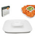 BANDEJA APERITIVO FIH 334 C/DIVISORIAS 26X26CM PORCELANA