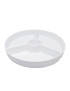 BANDEJA APERITIVO FIH 914 C/DIVISORIAS Ø25,5CM PORCELANA