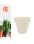 VASO TES 8618 ECRU 18X15CM PLST