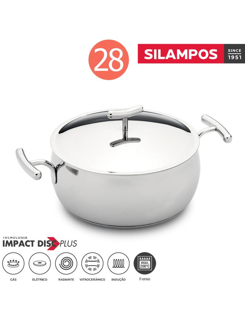 CAÇAROLA SL YUMI Ø28CM INOX 18/10