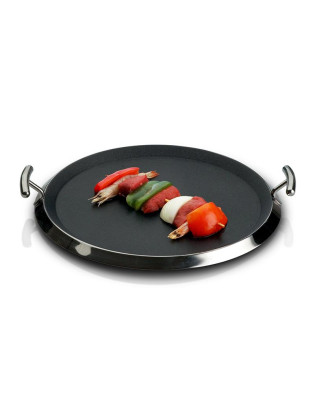 GRELHADOR SL YUMI CIRCULAR C/ASAS Ø34CM ANTIAD. INOX 18/10