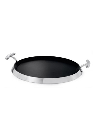 GRELHADOR SL YUMI CIRCULAR C/ASAS Ø34CM ANTIAD. INOX 18/10