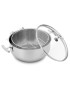 FRITADEIRA SL YUMI C/TP VIDRO Ø24CM INOX 18/10