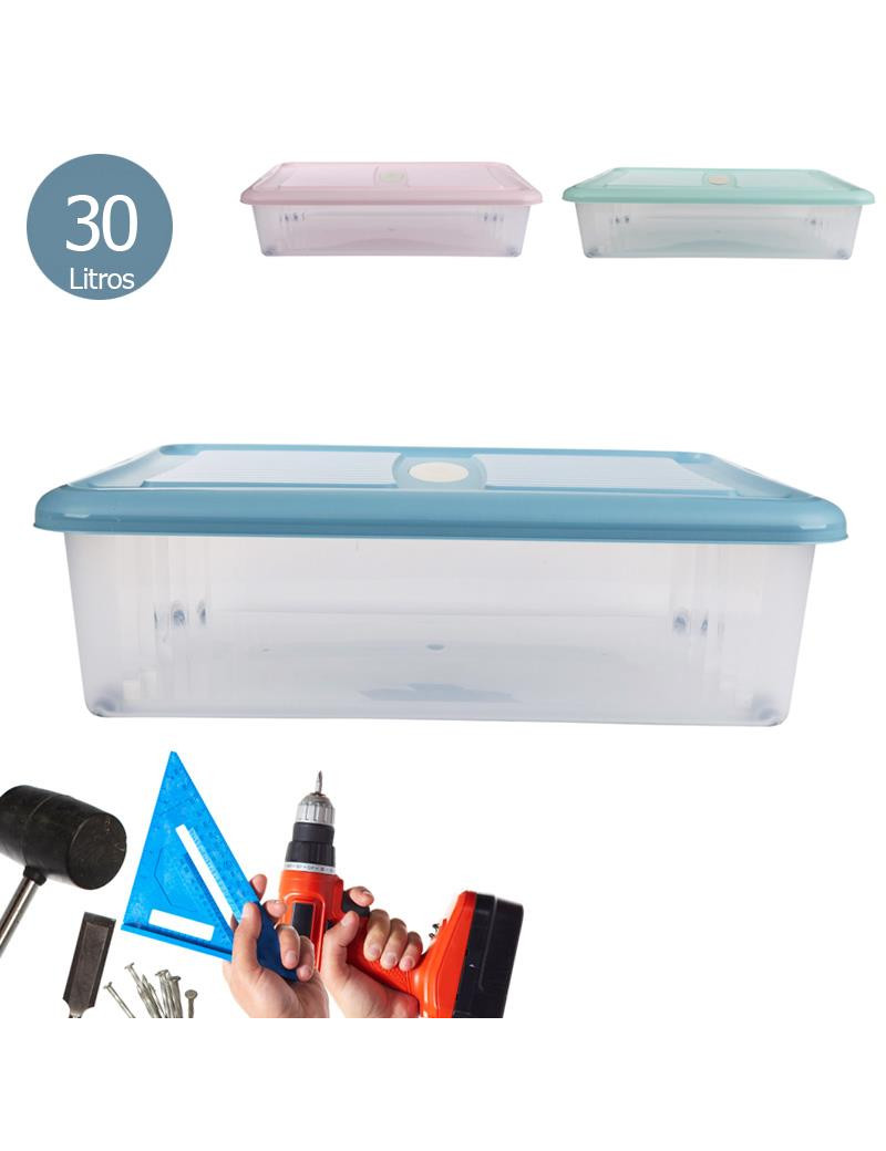 CAIXA ARRUMAÇAO CD 1339 COLORS UGO-BOX L 30L 59X39X17,9CM