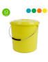 BALDE MULTIUSOS CD PEIXINHOS 1392 C/TAMPA 12L Ø29X30CM