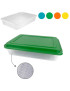ESCORREDOR CD 1403 FRUITS C/TAMPA 32X23CM PLST