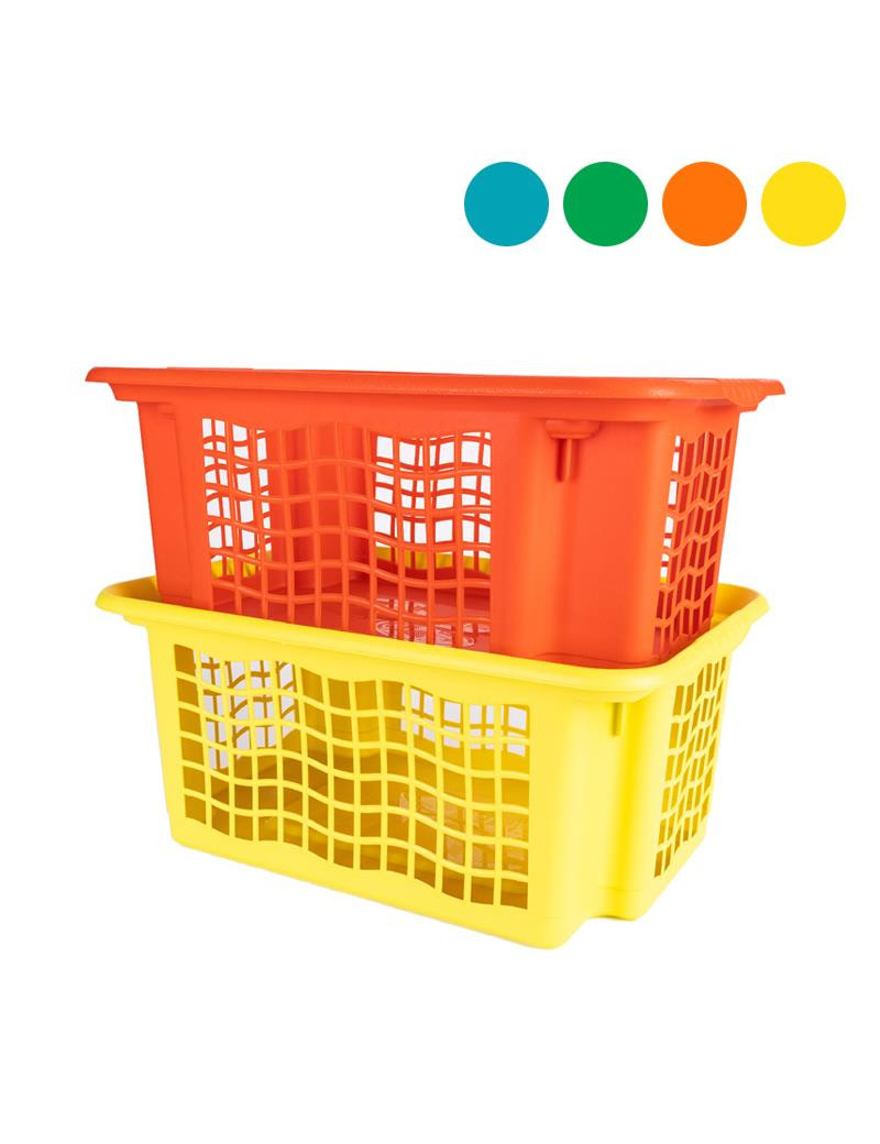 CESTO MULTIUSOS CD 1493 TRIO RICKY EMPILHAVEL 36X25,5X16CM