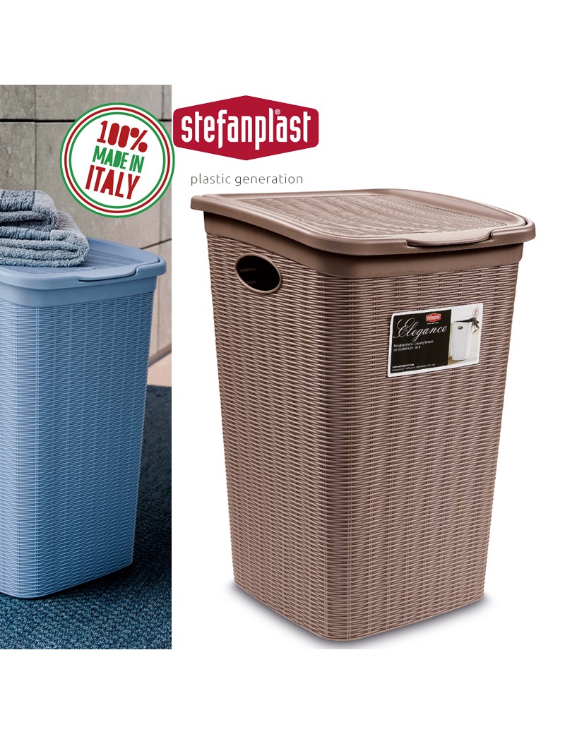 CESTO ROUPA 30051 ELEGANCE TORTORA 50L 38X37X54,5CM PLST