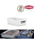 CESTO MULTIUSOS 30900 ELEGANCE BRANCO S 20X14X6CM PLST