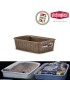 CESTO MULTIUSOS 30901 ELEGANCE TORTORA S 20X14X6CM PLST