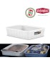 CESTO MULTIUSOS 30930 ELEGANCE BRANCO M 25X19,5X6CM PLST