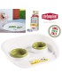 COMEDOURO 97782 DUPLO VERDE/GRANITO 46X35X11CM PLST