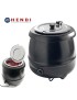 PANELA SOPA ELETRICA HENDI 860083 PRETA 8L 34X36CM 435W