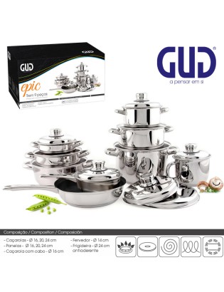 TREM GUD EPIC 9 PEÇAS INOX...