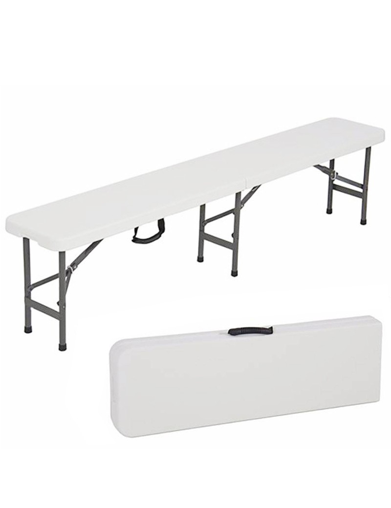 BANCO DOBRAVEL 601 BRANCO 183CM PLASTICO