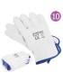 LUVA 880099/5 T/CHEFE T.10 CONJ.12 PARES PELE GENUINA BRANCA
