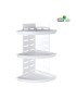 PRATELEIRA 11502 TRIPLA CANTO BRANCA 24,5X24,5X50CM