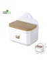 SALEIRO 21144 PREMIUM BRANCO C/TP TEX.BEGE 14,5X9X15CM PLST