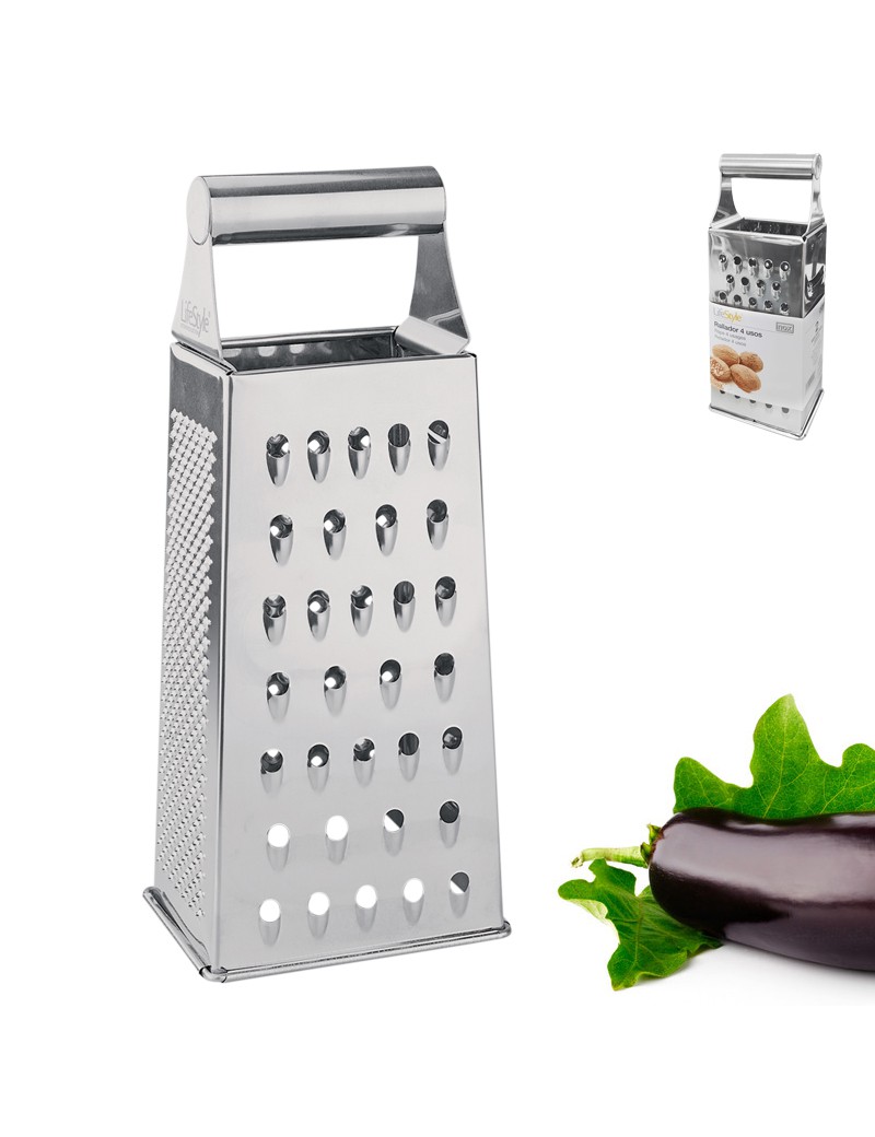 RASPADOR LS 2454  4 FACES 24,5X10X8CM INOX