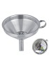 FUNIL LS 2509 C/FILTRO Ø12X12CM INOX