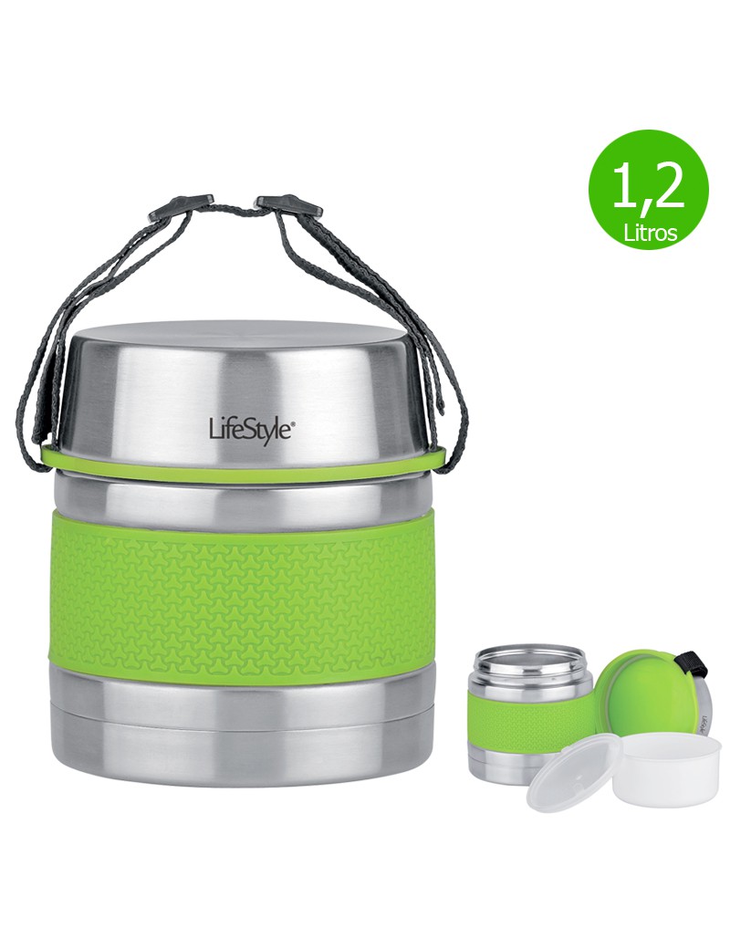 TERMO SOLIDO LS 4245  1,2L INOX/SILICONE