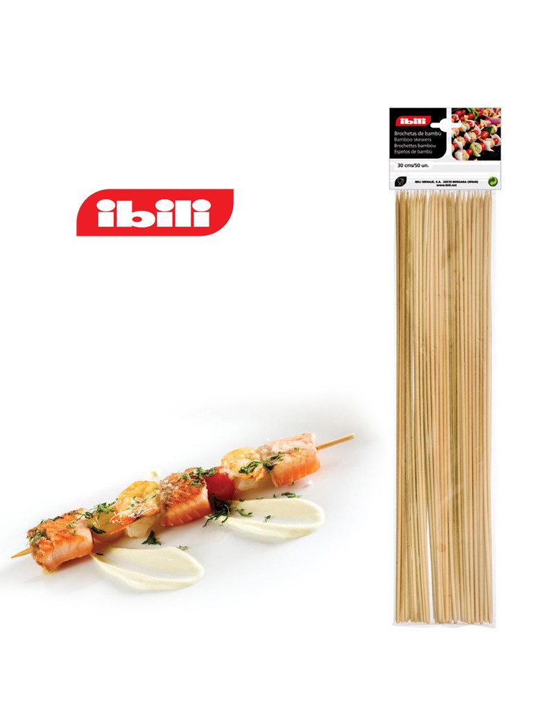 ESPETADA IBILI 753630 BAMBU 30CM 50UND