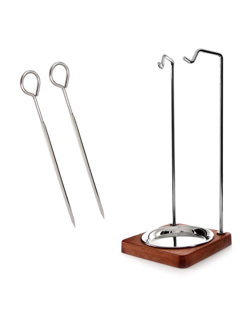SUPORTE P/ 2 ESPETADAS 35CM