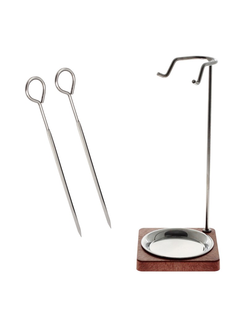 SUPORTE P/ 2 ESPETADAS TIPO U 35CM