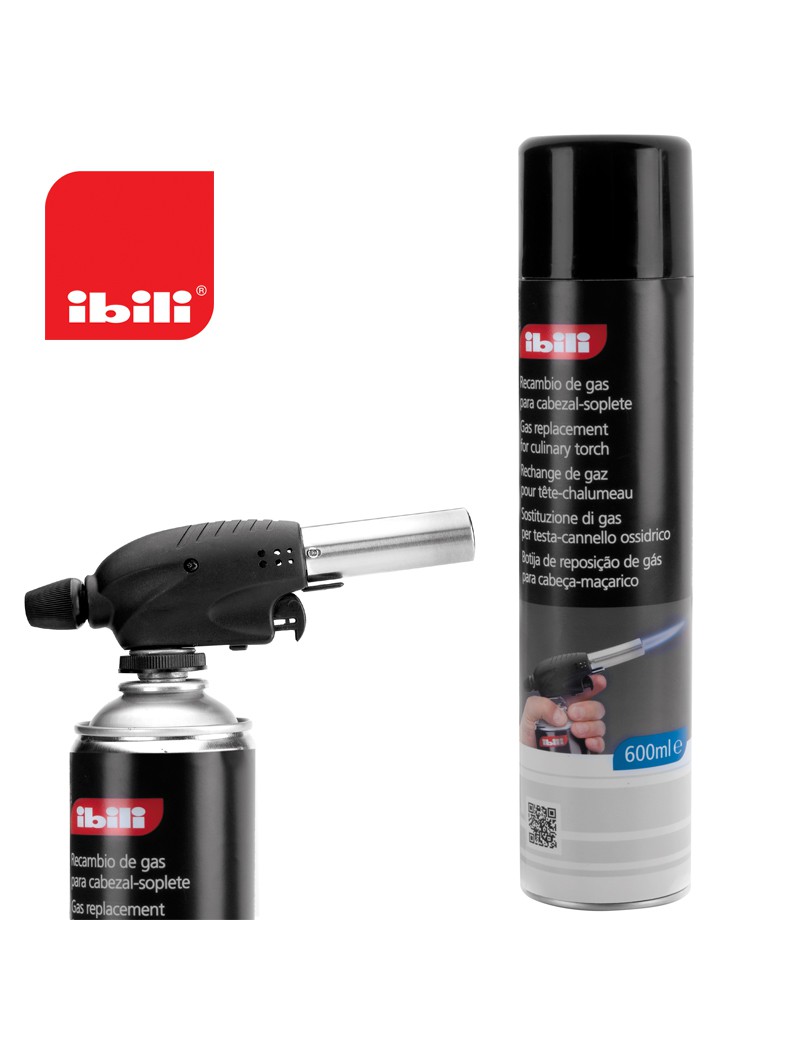 RECARGA GAS IBILI 727060 P/ CABEÇA MAÇARICO/ QUEIMADOR 0,60L