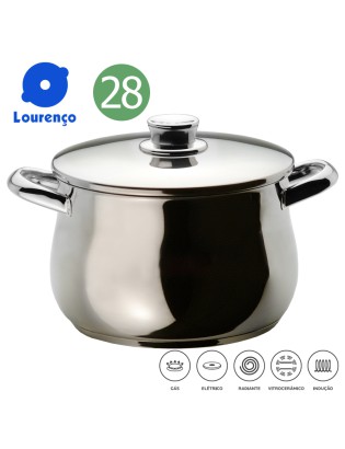 ELEGANCIA PANELA 28 CM INOX