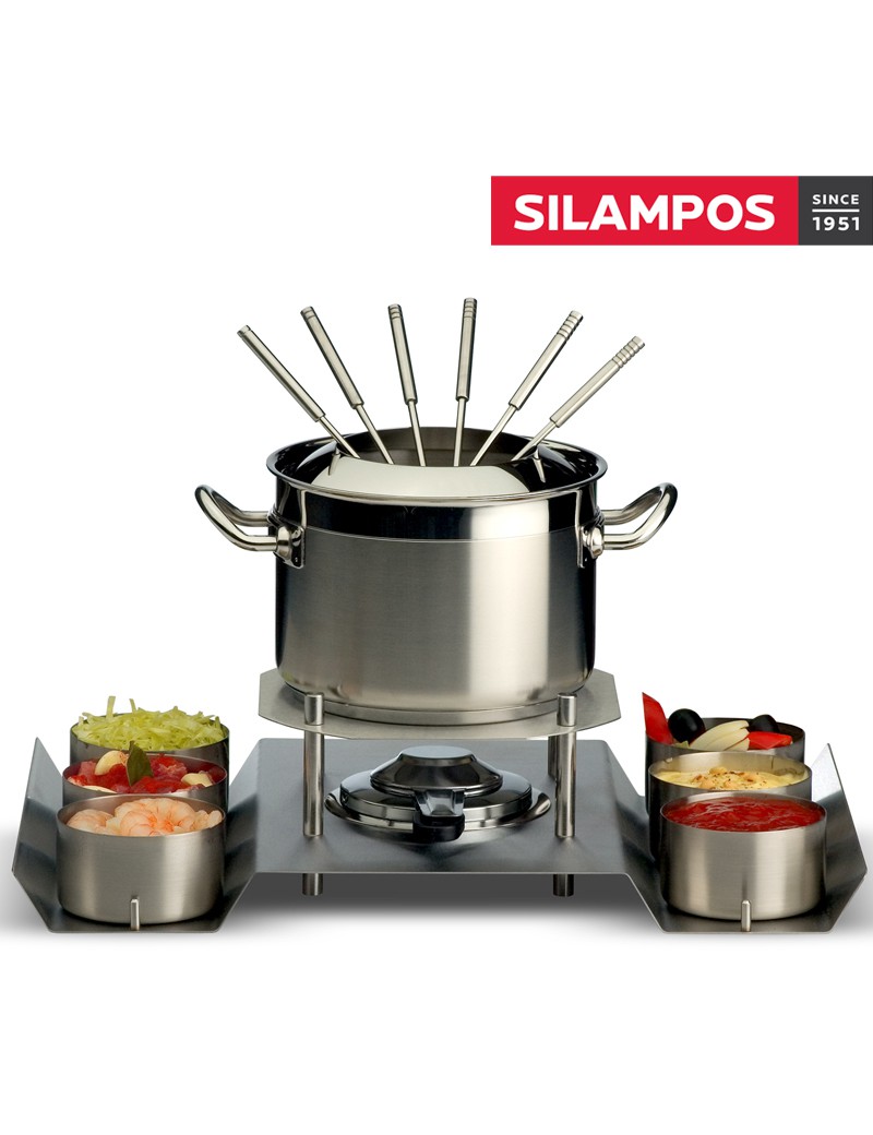 FONDUE SL NAUTILUS COMPLETO Ø16CM 6 TAÇAS INOX 18/10