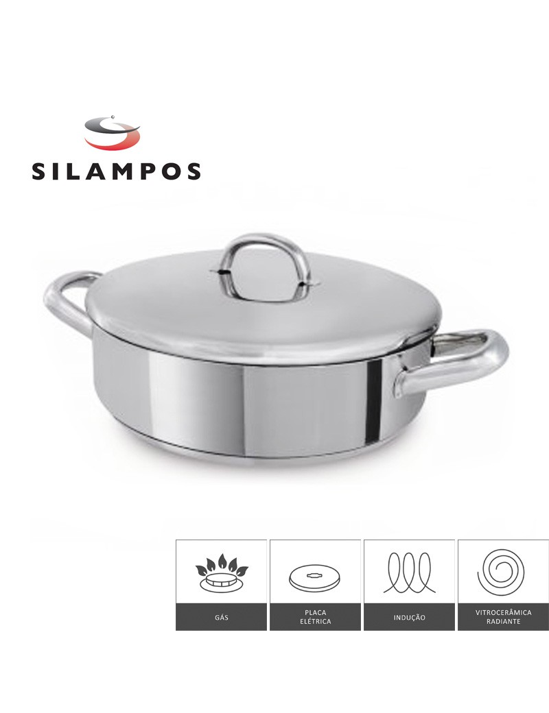 CAÇAROLA SL EUROPA BAIXA Ø28X7,7CM INOX18/10
